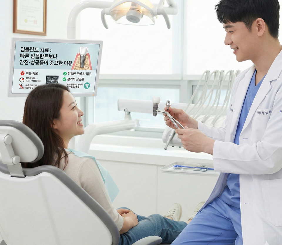 등촌동 임플란트 치료: 빠른 임플란트보다 안전·성공률이 중요한 이유